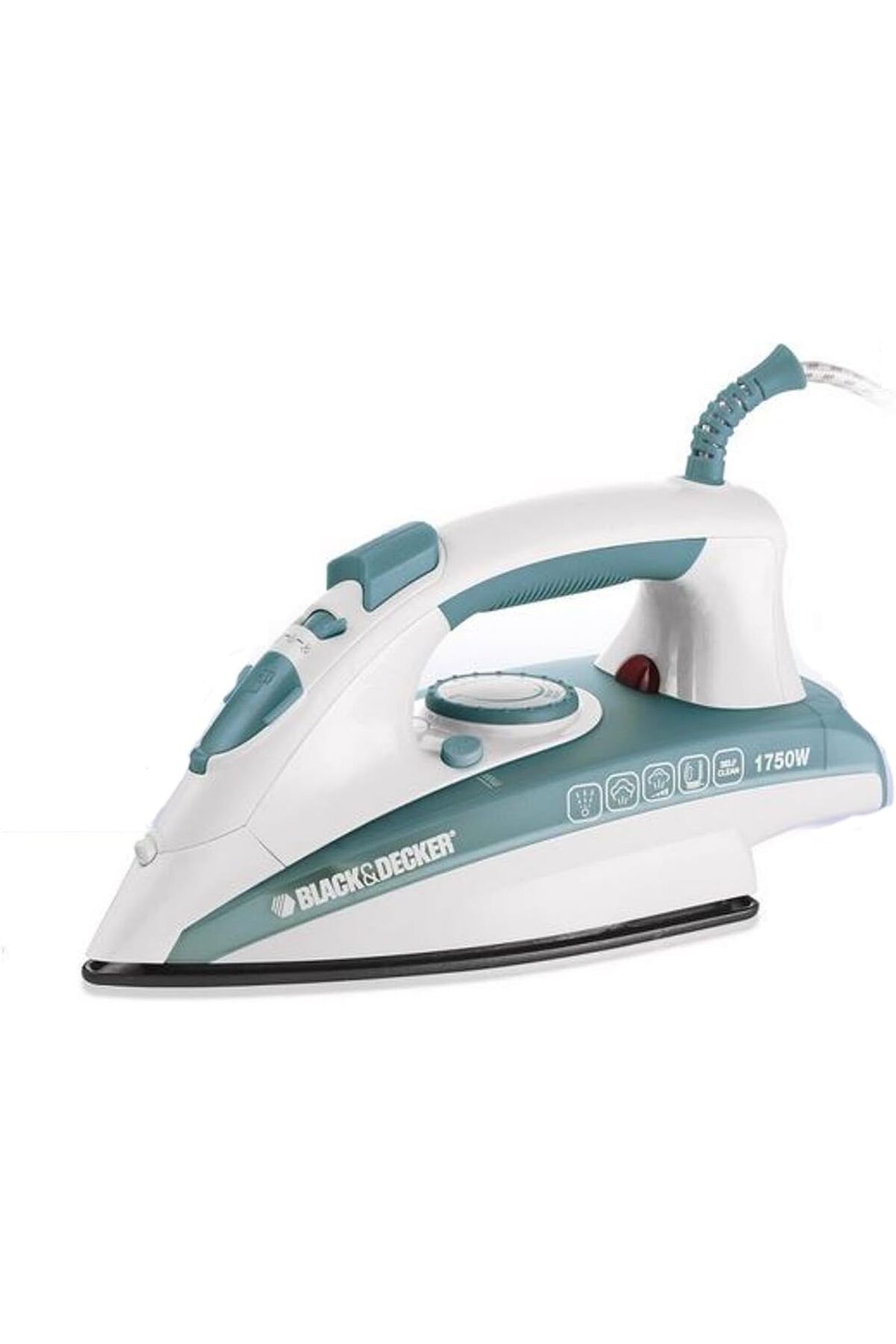 Black&Decker-Black & Decker X1600 - B5 Vertical Steam Iron, 1750 Watt - Green & White 1