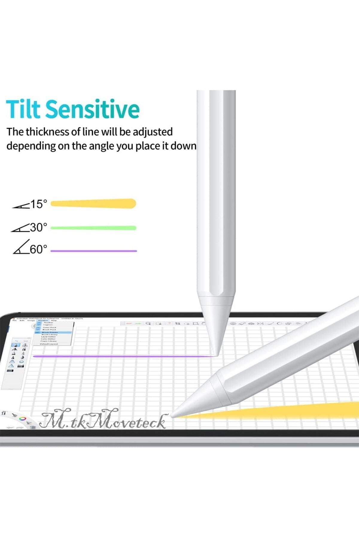 m.tk moveteck-iPad 11. Generation 2025 Compatible Dynamic Active Touch Pen 3