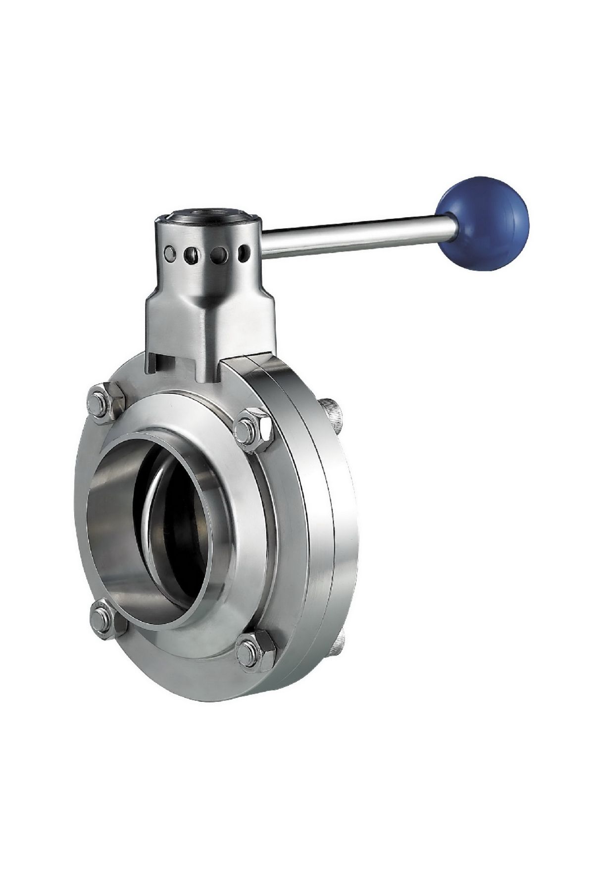 abcpaslanmaz Paslanmaz Kelebek Vana 154mm DN150 Gıda Normu 304 Kalite