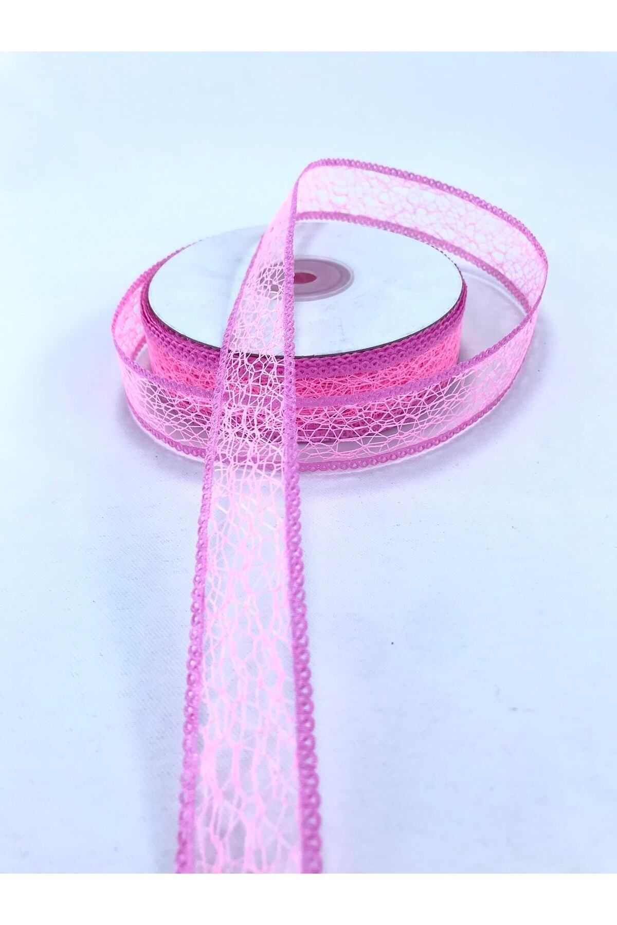 Hobigram-Decoration Ribbon Packaging Material Pink Fuchsia Edged Network Ribbon – Ribbon 2