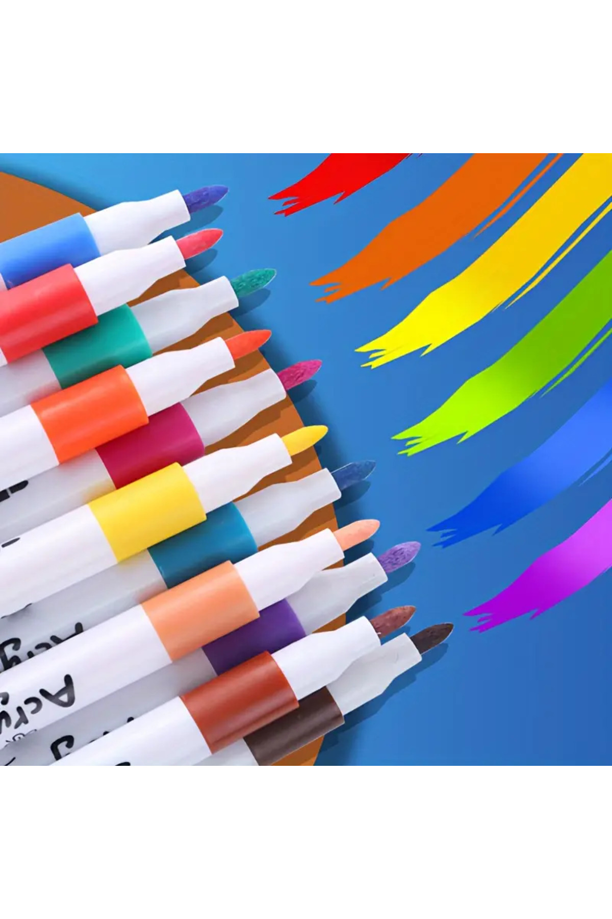 hediyeofisi-Double Sided 24 Marker Pen Set 8