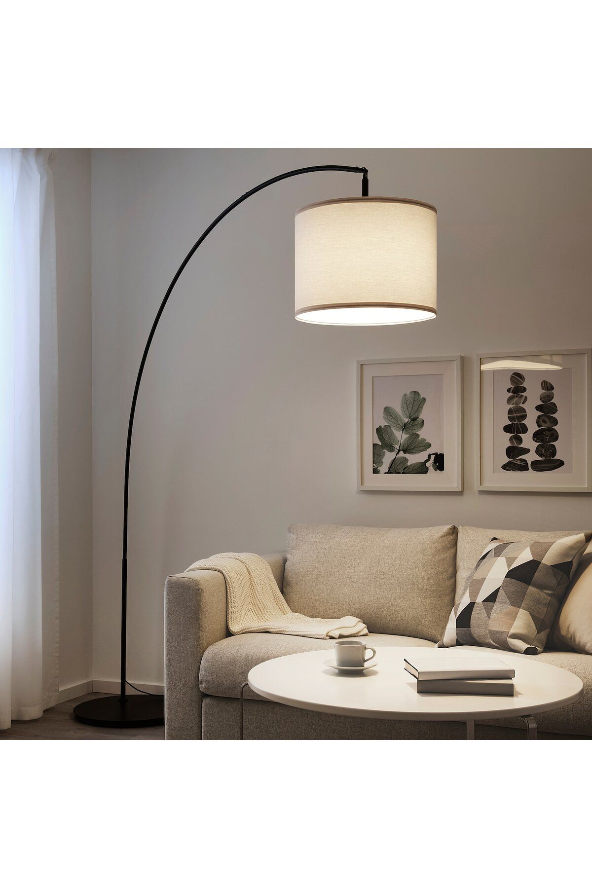 erorex-Floor lamp base, arched, black 2