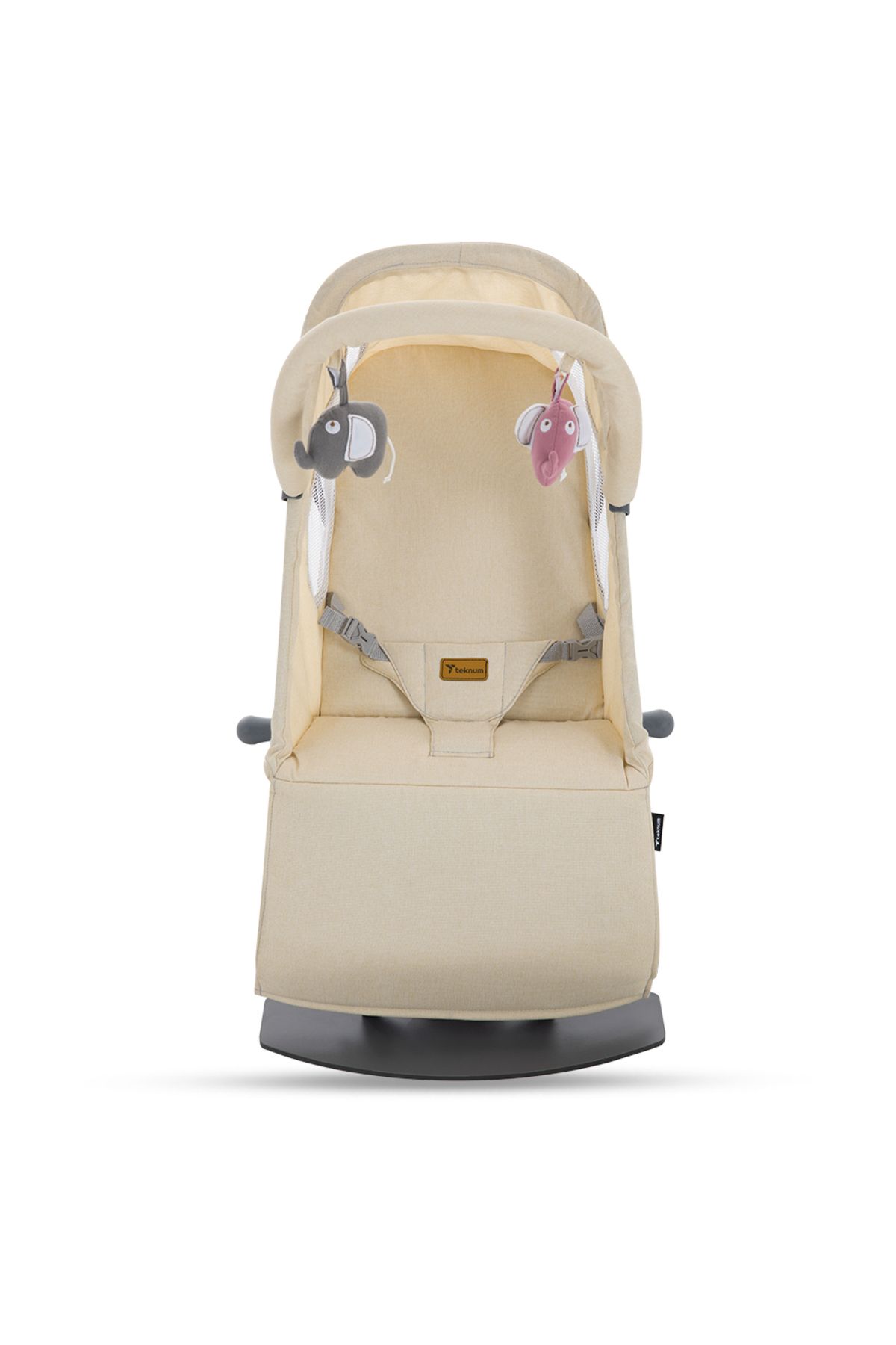 TEKNUM-Baby Bouncer w/ Grab Toys - Ivory 5