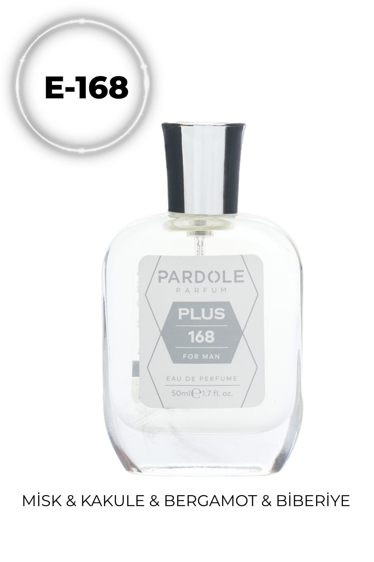 عطر مردانه E 168 Woody ، Proferis Parfum 50 ML Musk Cardamom Bergamot Sandal Rosemary PARDOLE