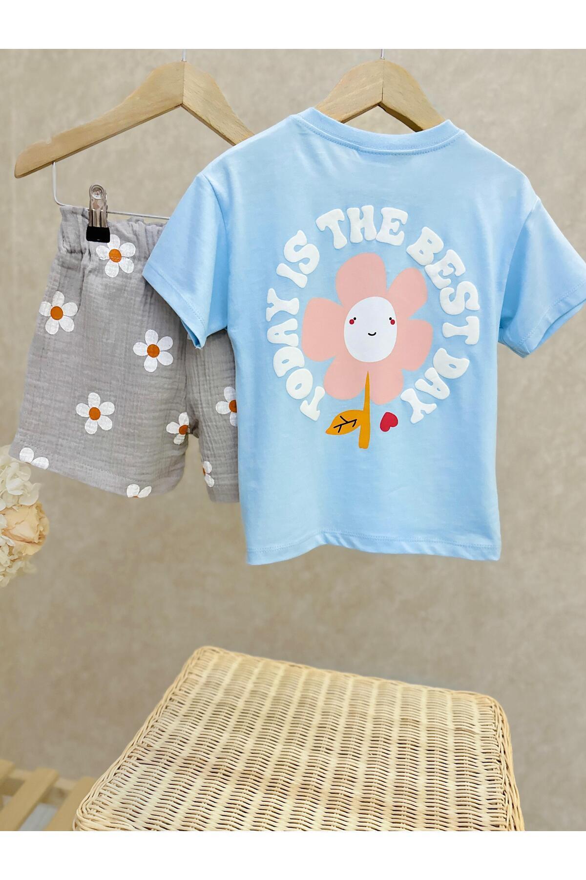 EAS-Barbosa Girls T-Shirt Shorts Set 5