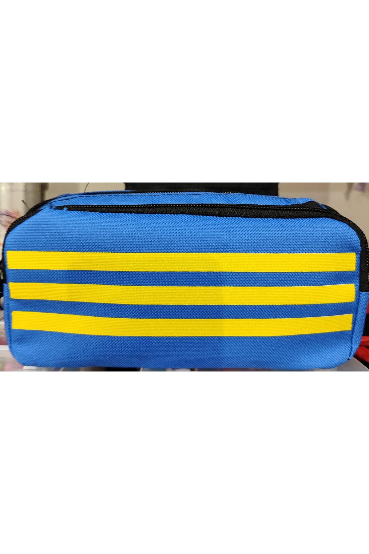 bundle island-Yellow Navy Blue Double Section Pen Bag 1