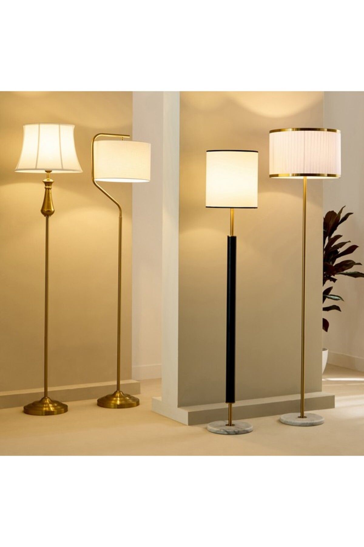 Home Box-Deme Rymil Metal Floor Lamp with Shade 150 cm 5