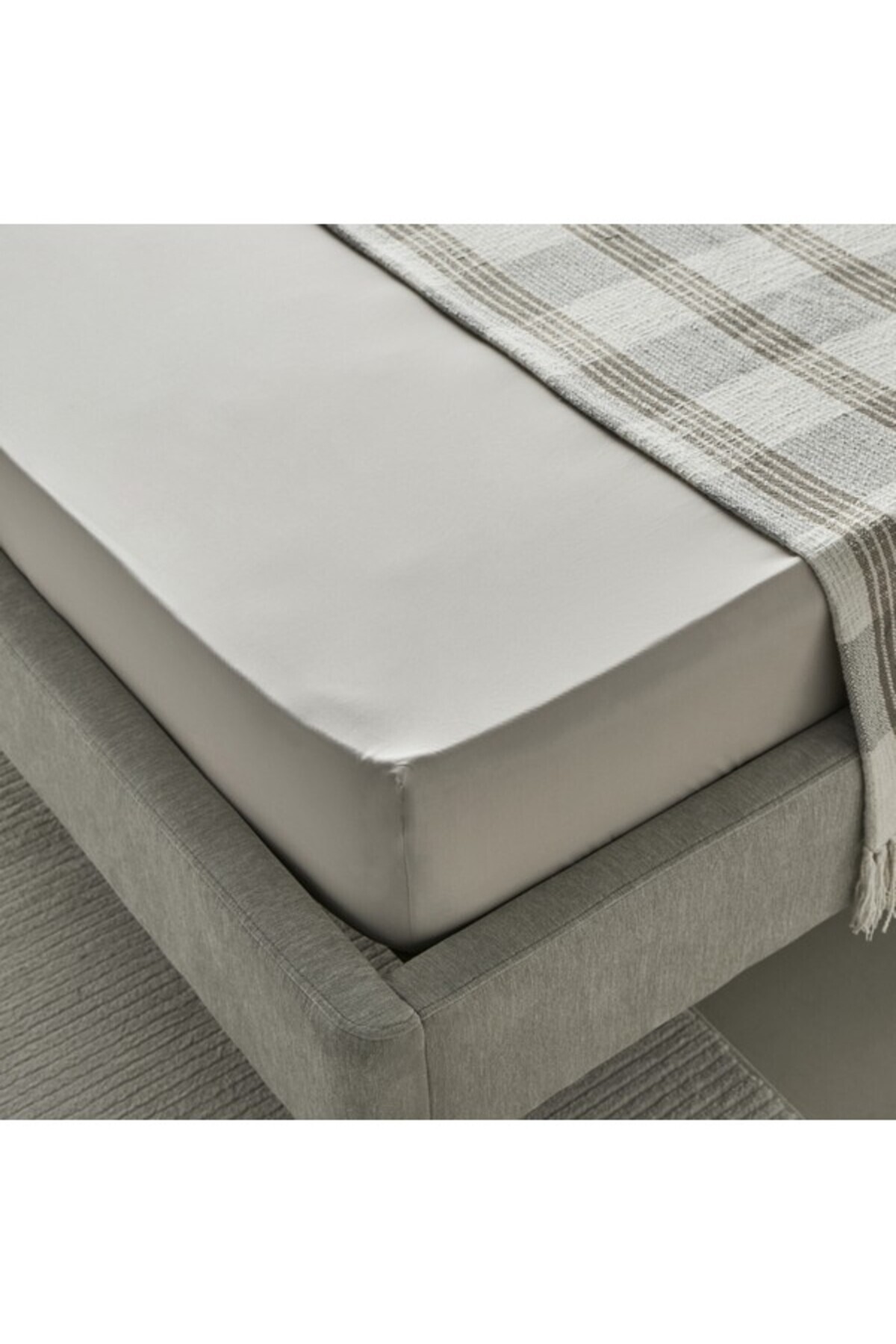 Home Box-Purely-percale 300TC Single Fitted Sheet 90x200+36 cm 3