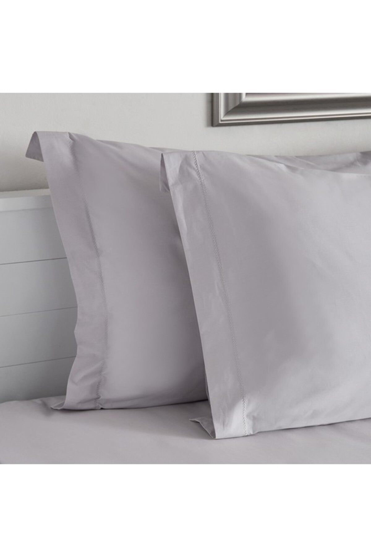 Home Box-Purely-Percale 2-Piece 300TC Percale Pillowcase Set with Flange 50x75+15 cm 3