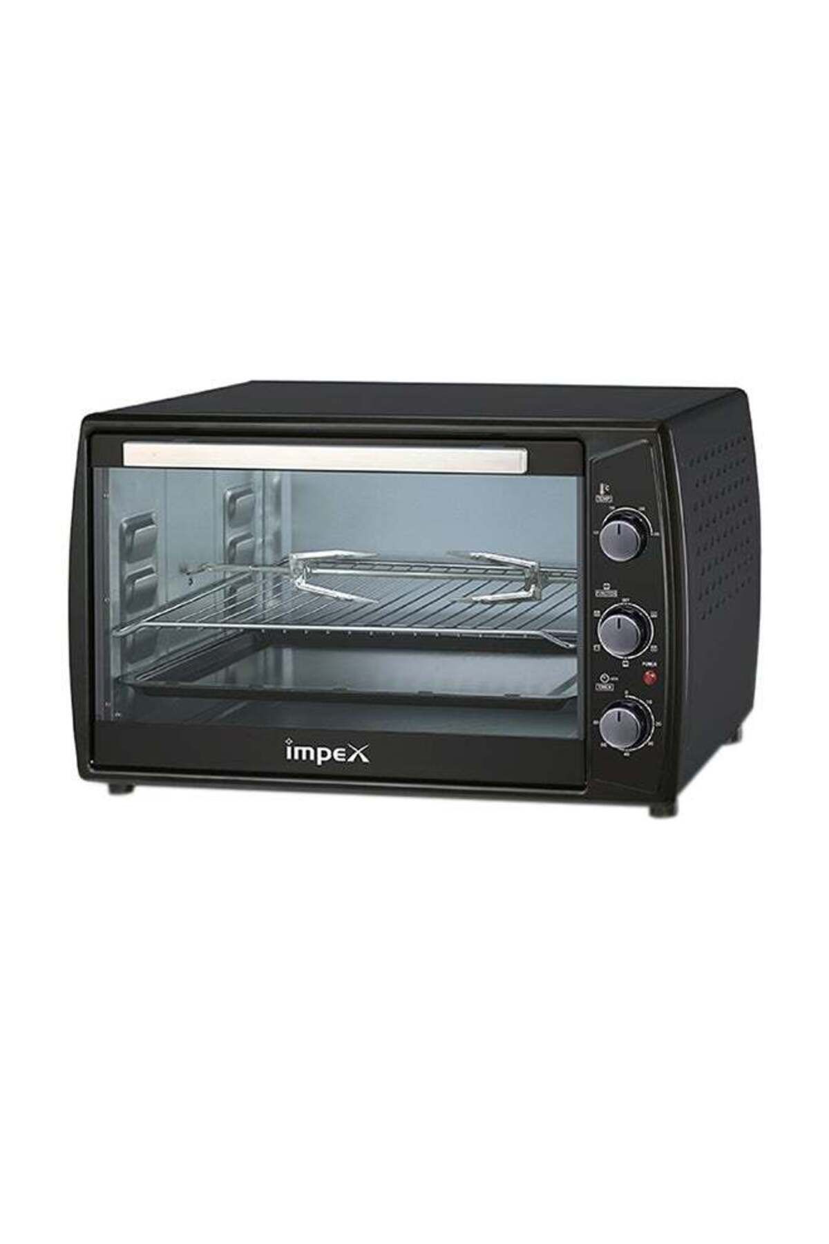 İMPEX-Electric Oven 63Ltr Rotisserie Function, Temp 100-250°C, 60-Min Timer, 6 Heating Level 2200W OV2903 1