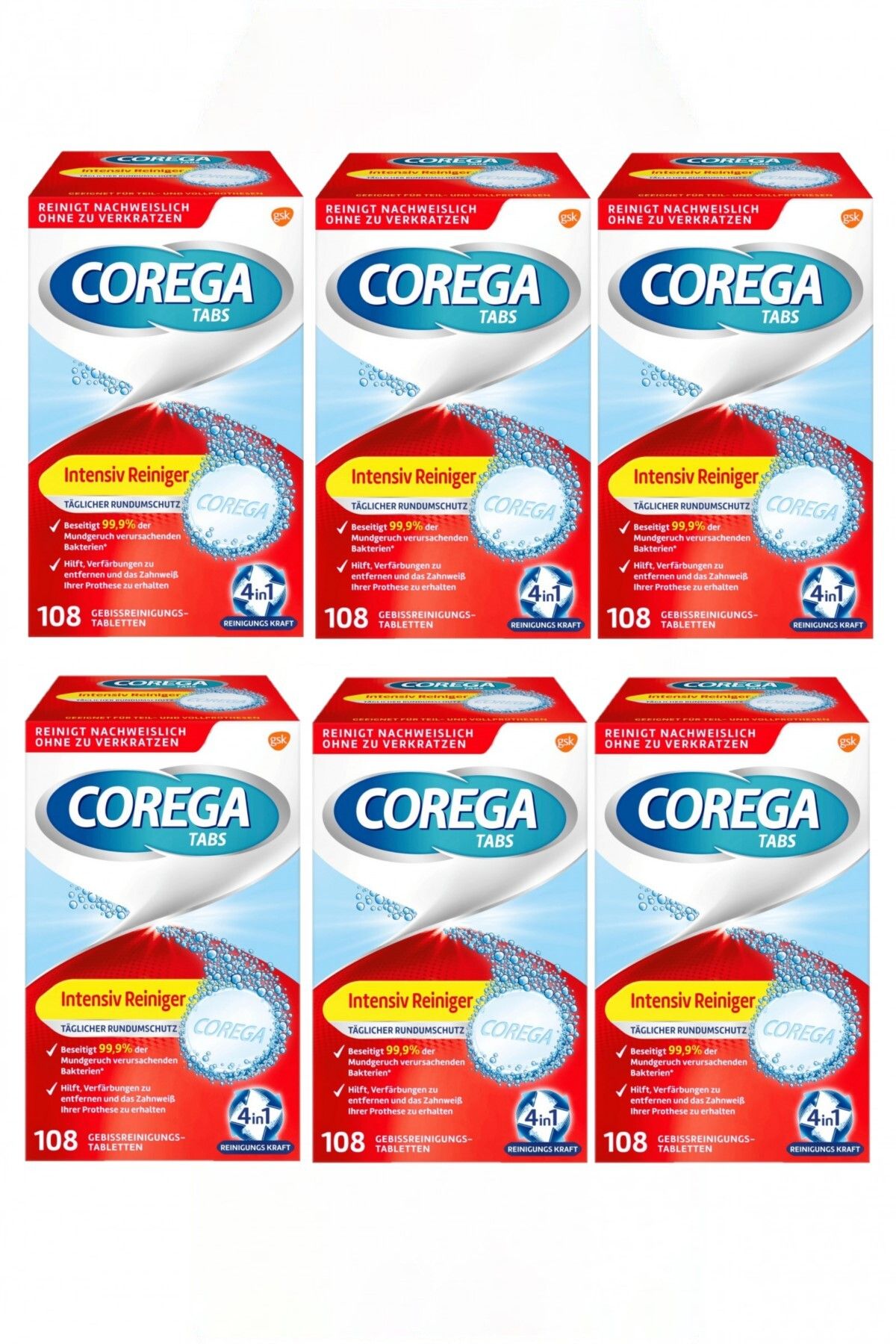 Corega Diş Protez Ağız Temizleme Tabs 648 Adet