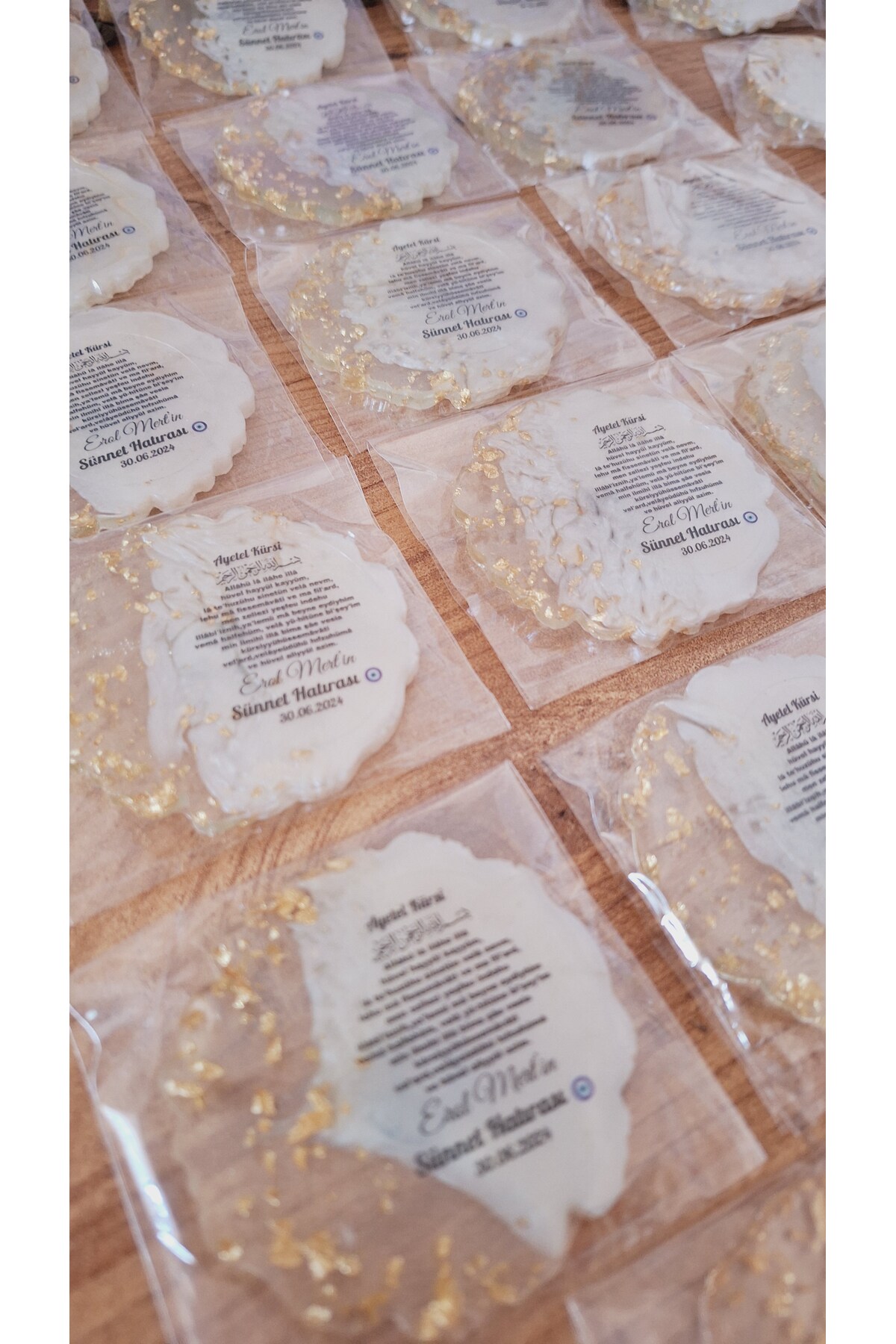 sevgiliatolyemm mutluluk getirmesi dileğiyle İsimli-dualı Bebek Magnet 10 Adet Mevlüt Doğum Günü Baby Shower Hediyelikleri fotoğrafı 3 (önizleme)