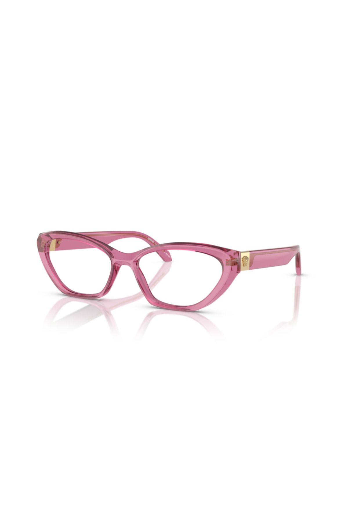 Versace-O;VE;3356, 53, 5469 Woman Acetate Transparent light pink optical frame full frame for Adult 1