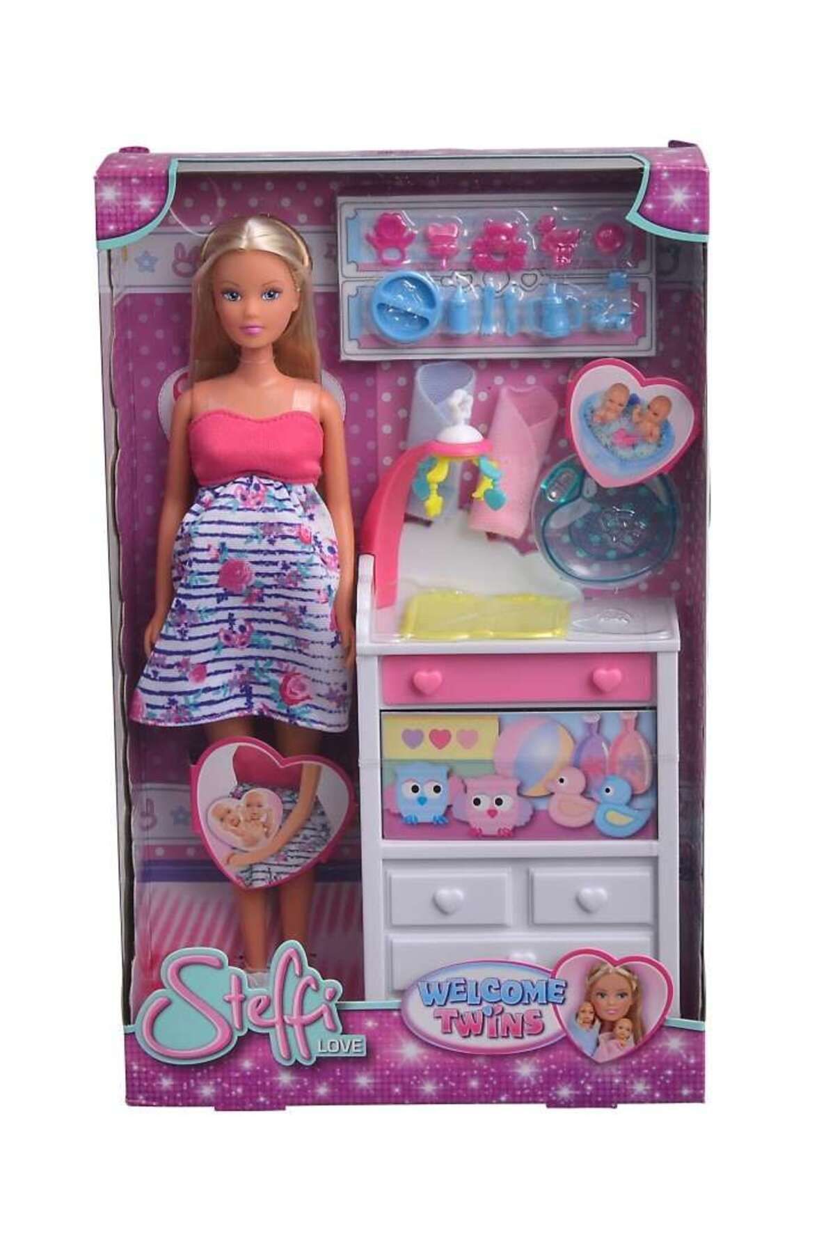 Simba Papusa Steffi Cu Gemeni Si Accesorii - One Size