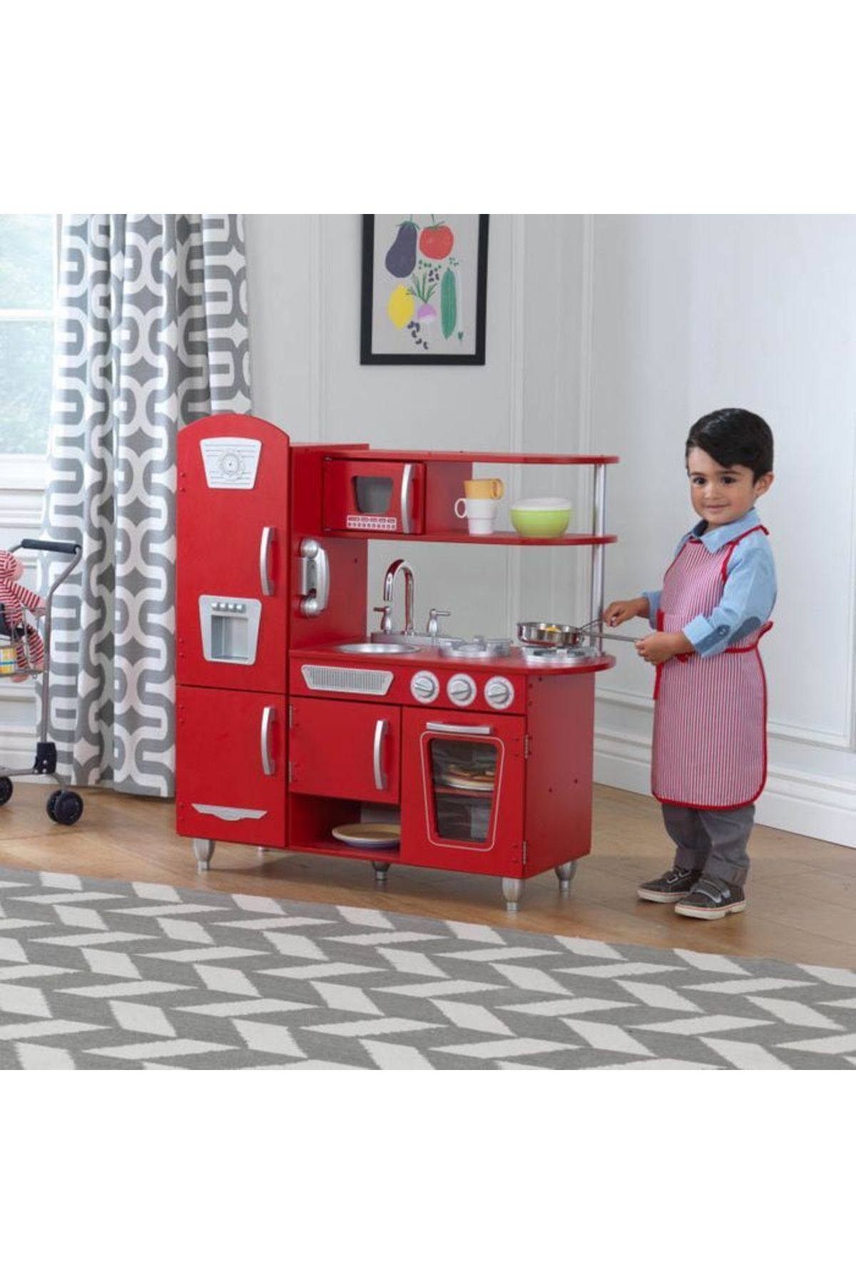 KIDKRAFT-Bucatarie De Jucarie Din Lemn Red Vintage Kidkraft 1