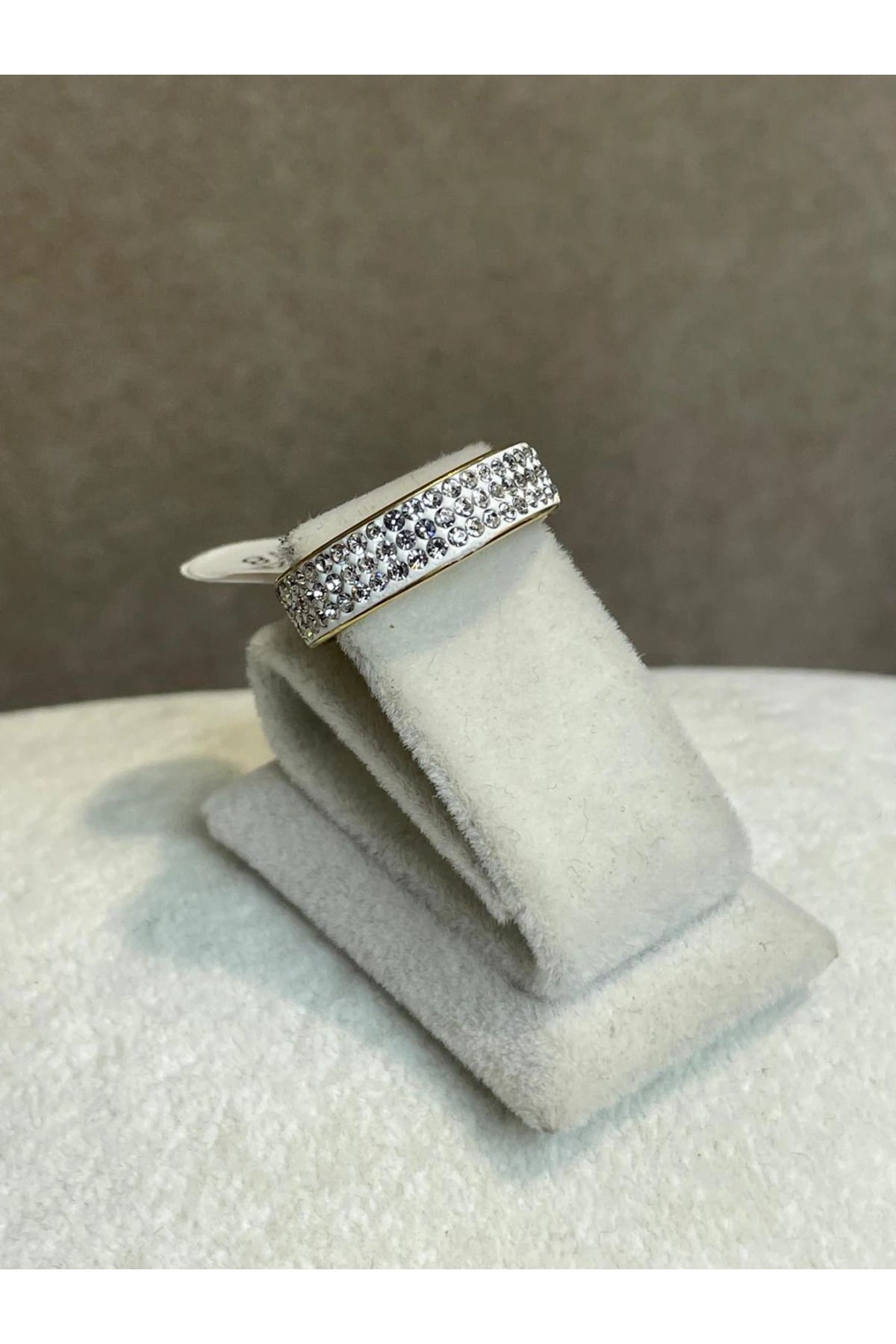 DAISYDAY-Steel Sparkling Diamond Band Ring 1