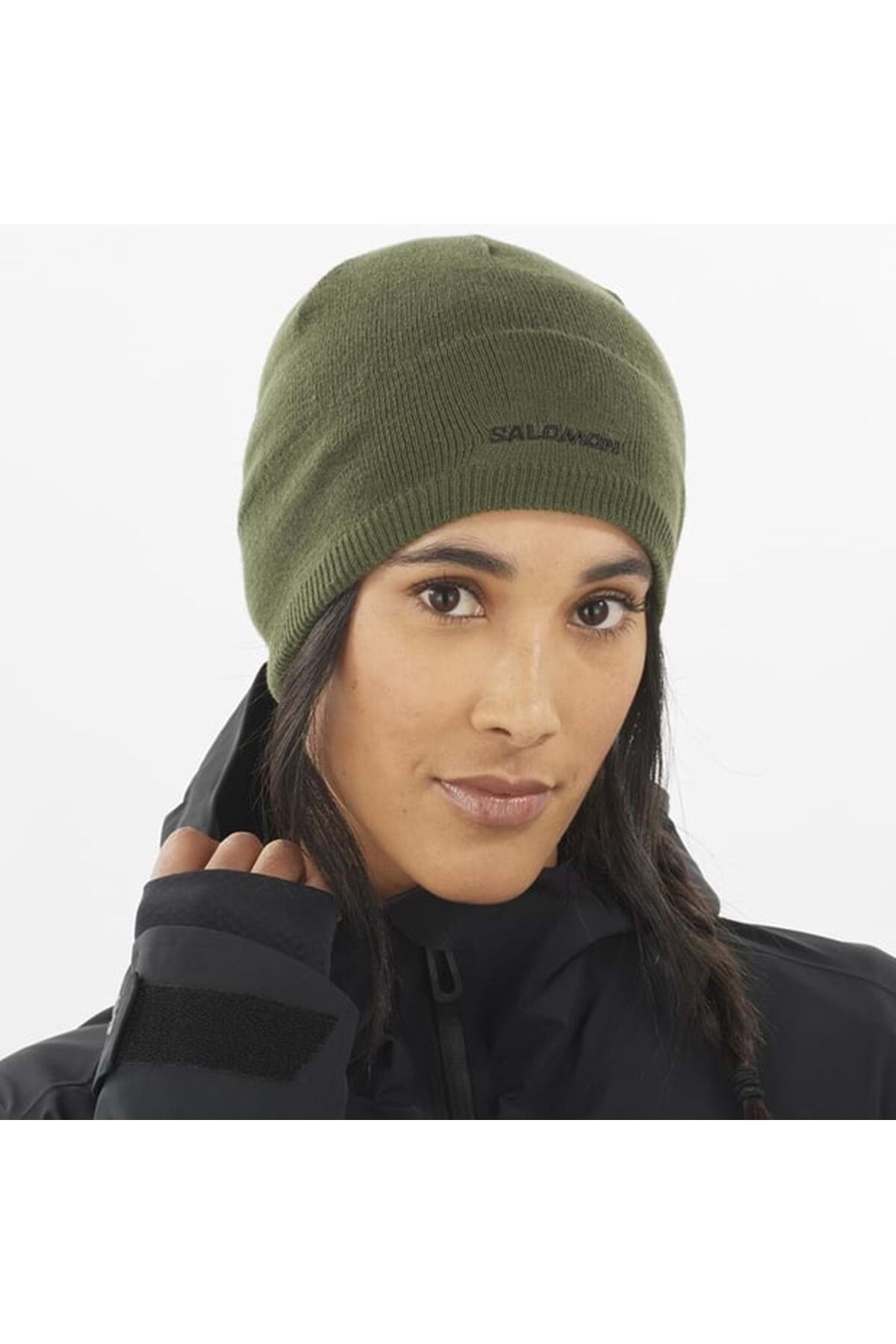 Salomon-Lc 1847100   Unisex Beanie Khaki Beanie 3