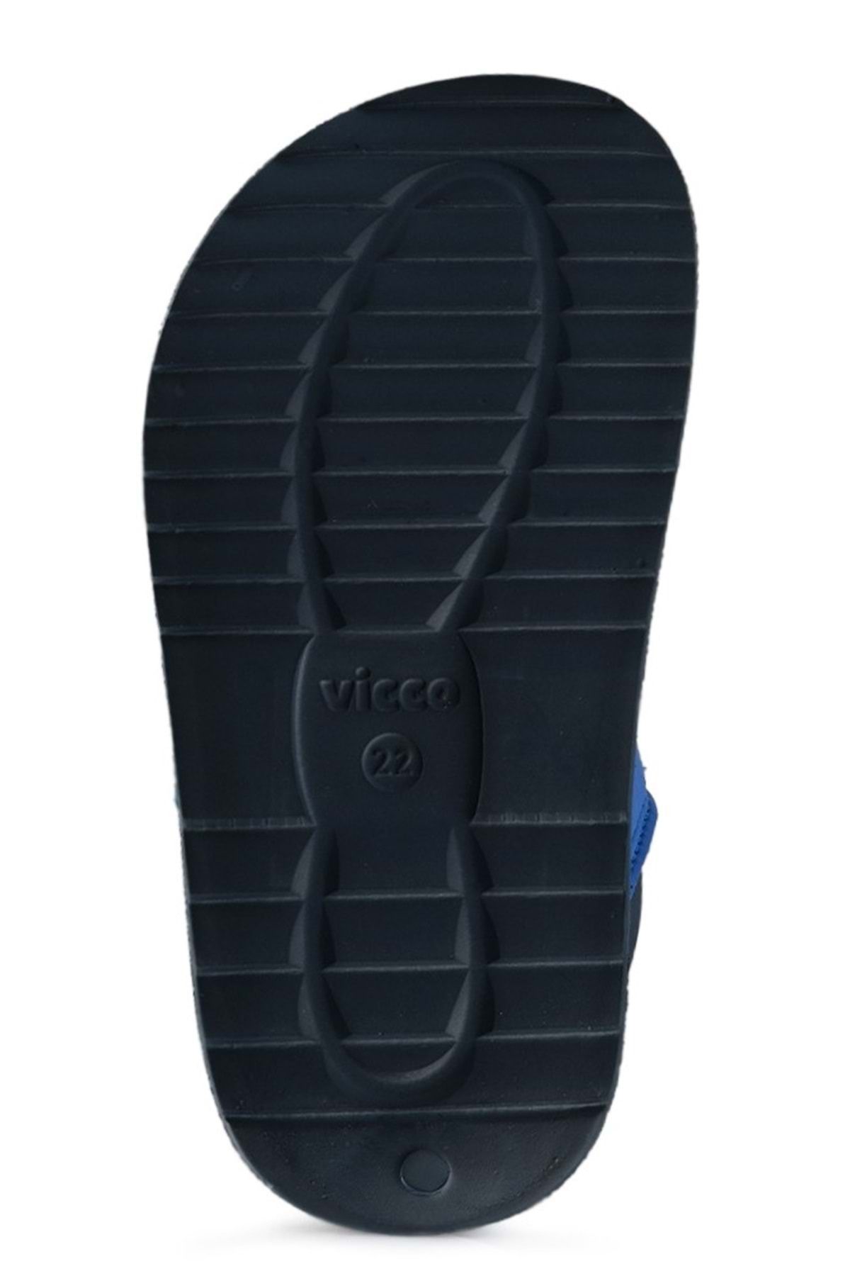 صندل آبی دخترانه و پسرانه بچگانه های ارتوپدی Krixi Navy Blue Vicco