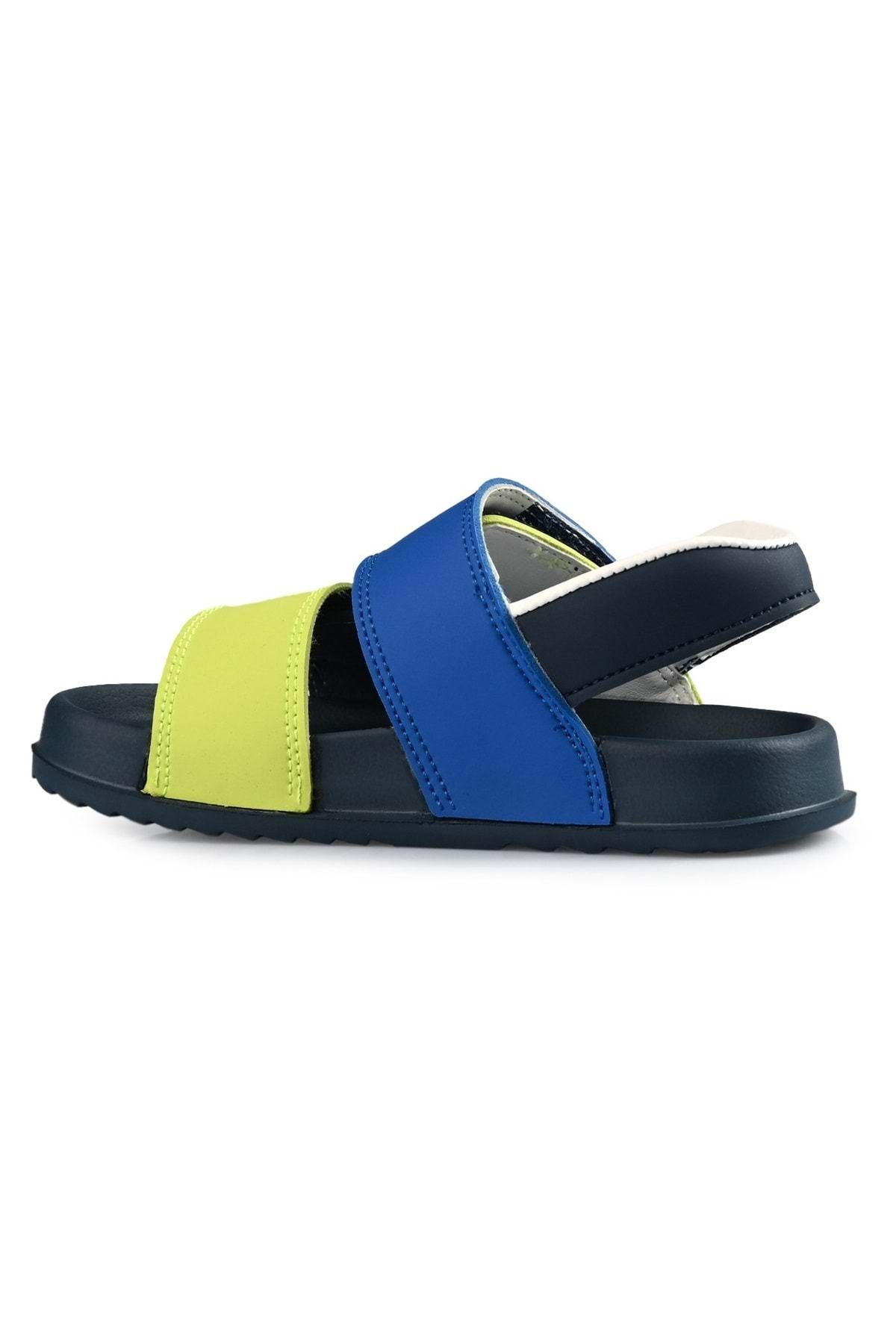 صندل آبی دخترانه و پسرانه بچگانه های ارتوپدی Krixi Navy Blue Vicco