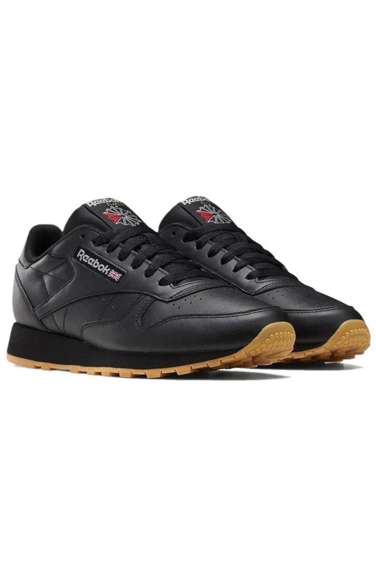 Reebok-Klasické kožené pánske topánky na voľný čas Gy0954 Black 2