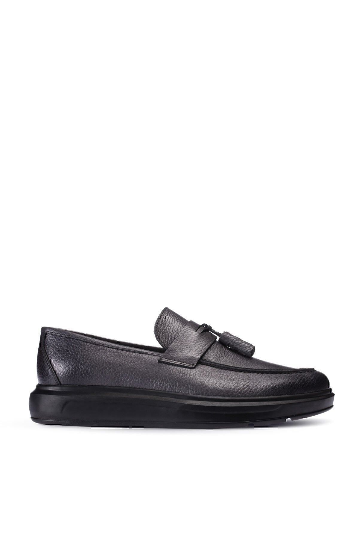 Deery Pantofi Gri Pentru Bărbați Din Piele Naturală Masculin - 42