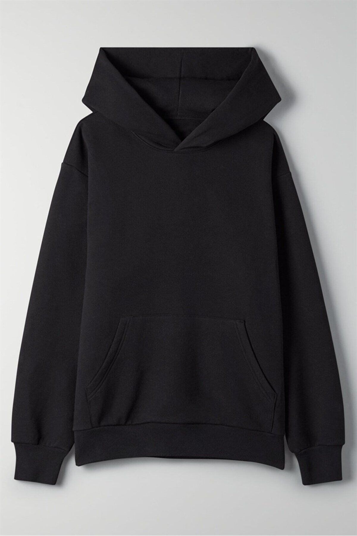 Angemiel-Women's Seasonal Fabric Thin Hooded Economical Black Sweatshirt 5162_20150 1