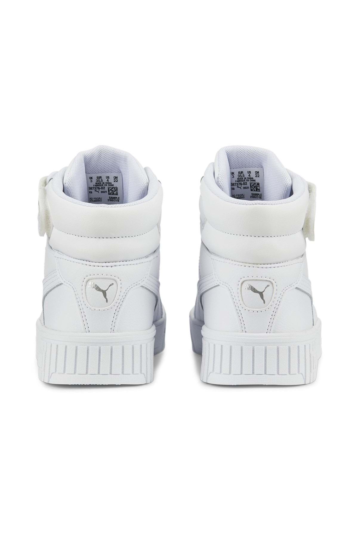 Puma Carina 2.0 Mid Jr 385851 Unisex Spor Ayakkabı BEYAZ görsel 5