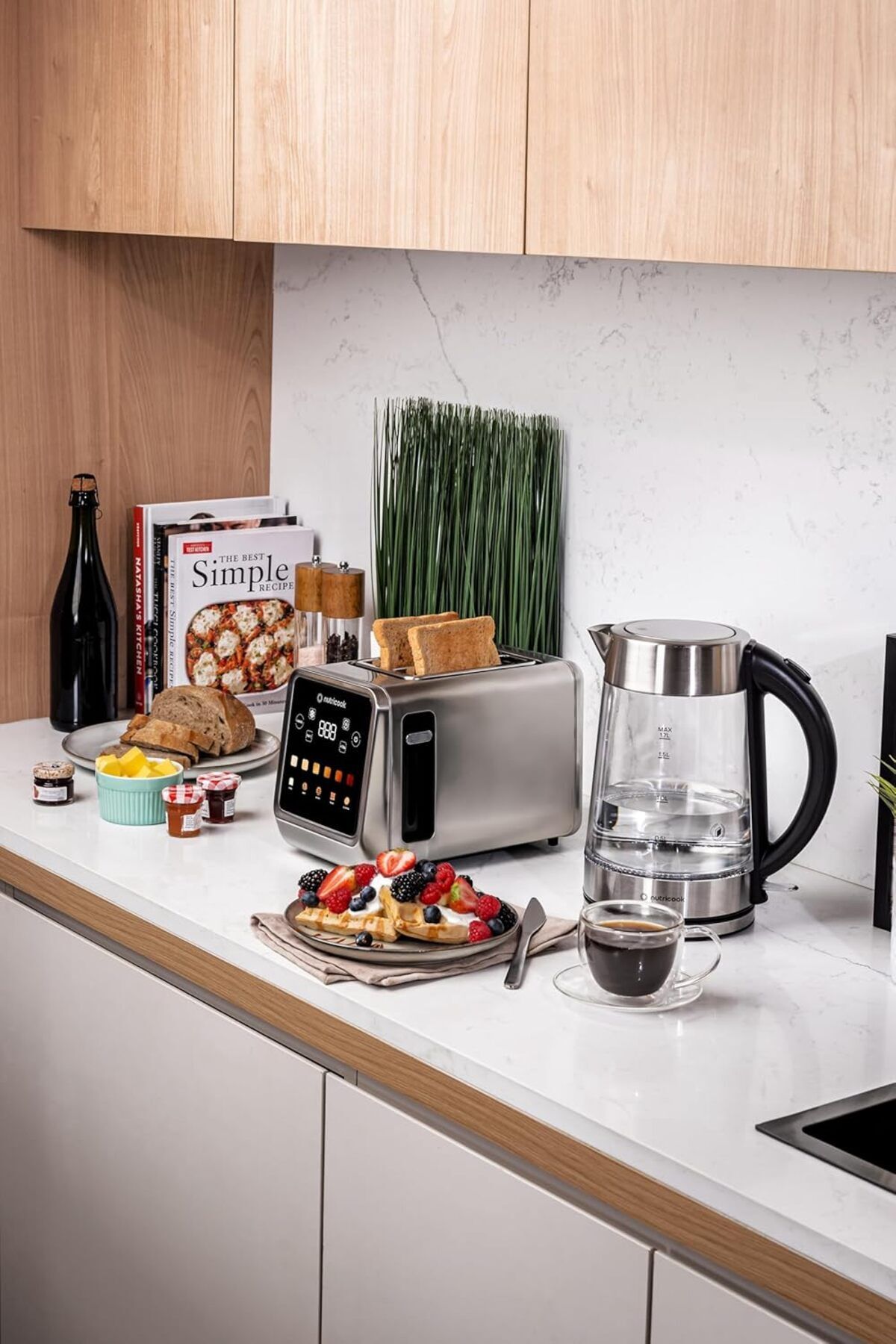 Nutricook-Toasti Digital Toaster - 2-Slice with Intuitive Touch-screen Display, 6 Shade Settings, Silver, 850W 5