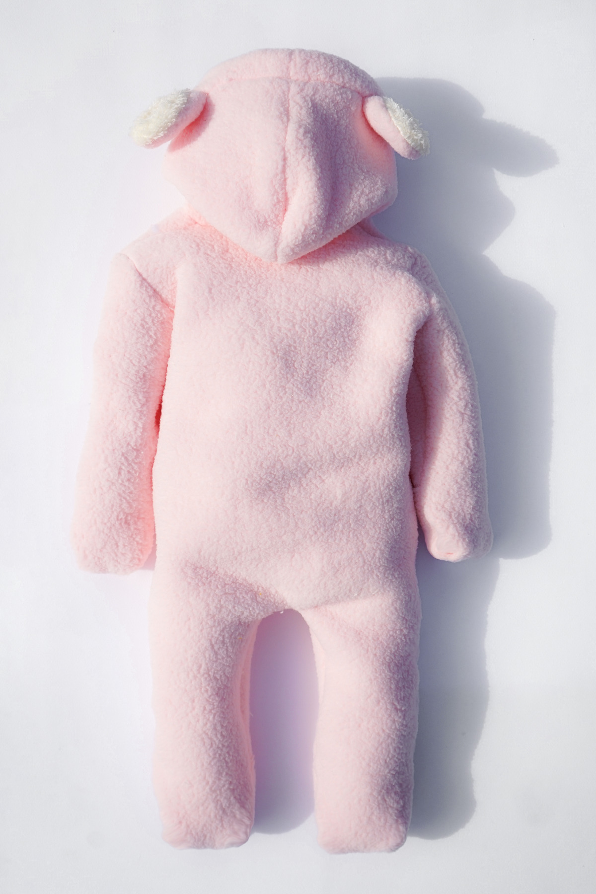 bshood X İpek Atlas Kız Erkek Bebek Ve Çocuk Pembe Kışlık Ayı Tulum fotoğrafı 6 (önizleme)