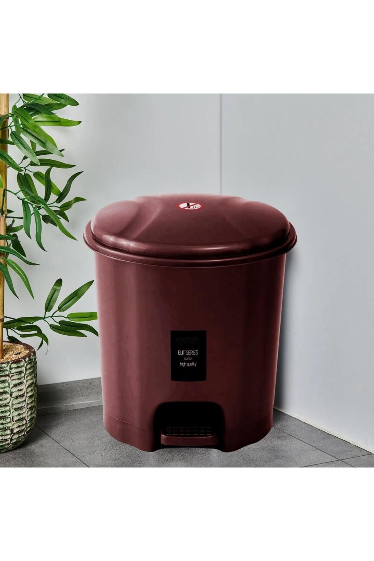 Geseus Motek Elit Pedallı Plastik Çöp Kovası İç Kovalıı 22 Lt-Mürdüm