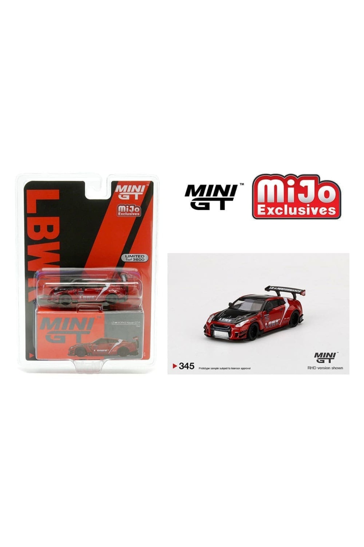 mini gt 345 Lb*works Nissan Gt-r / Red - Fiyatı, Yorumları