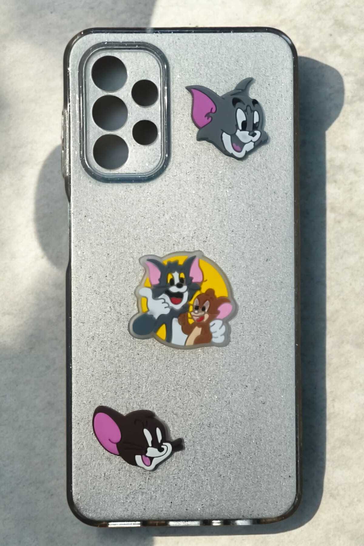 CA COLOURS ACCESSORİES I LOVE ACCESSORİES Jibbitz 3 Adet Tom ve Jerry Emojili Çok Amaçlı Üç Boyutlu Eğlenceli Sticker Telefon Süsü
