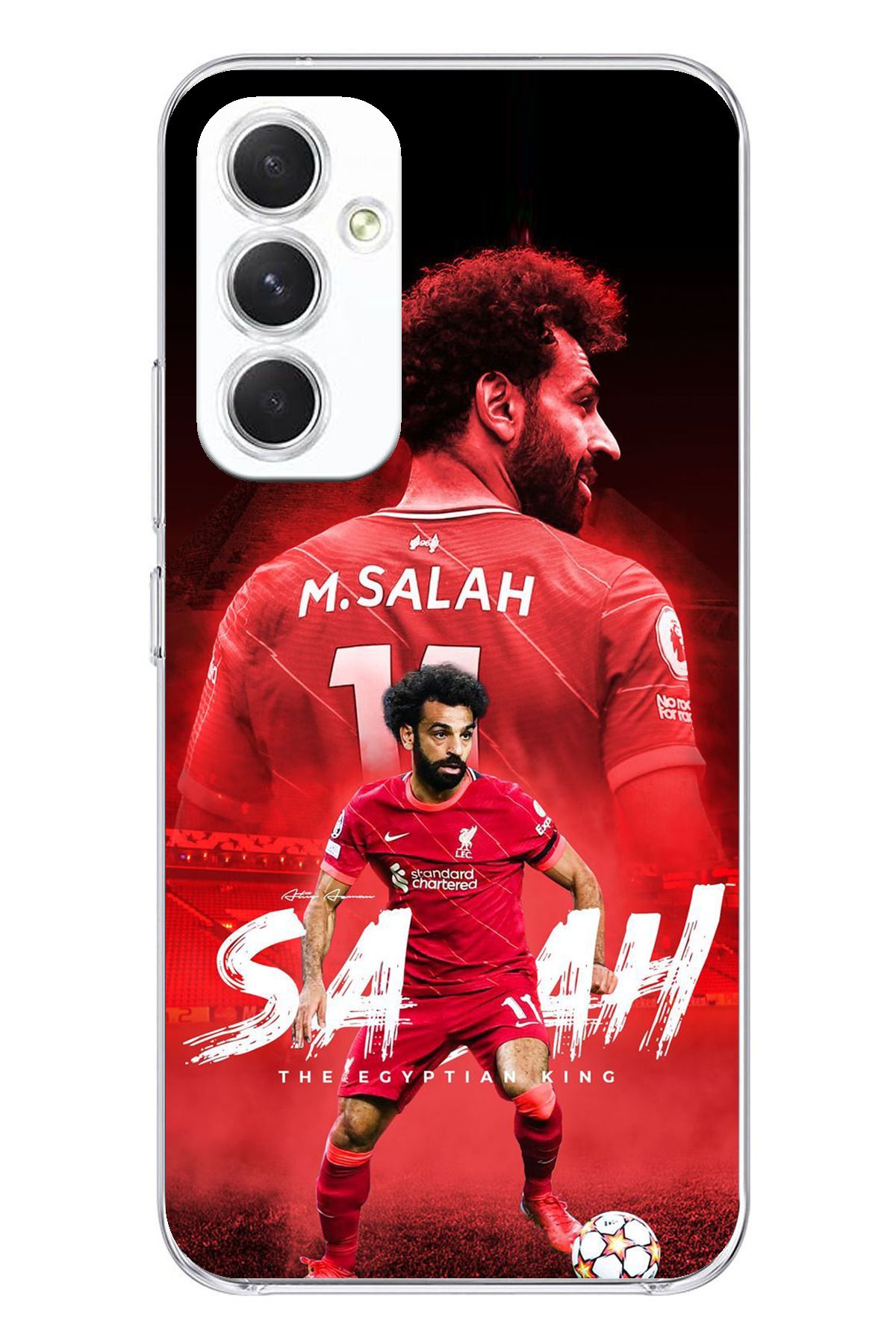 TechTree Samsung Galaxy A54 Uyumlu Muhammed Salah Şeffaf Silikon Kılıf