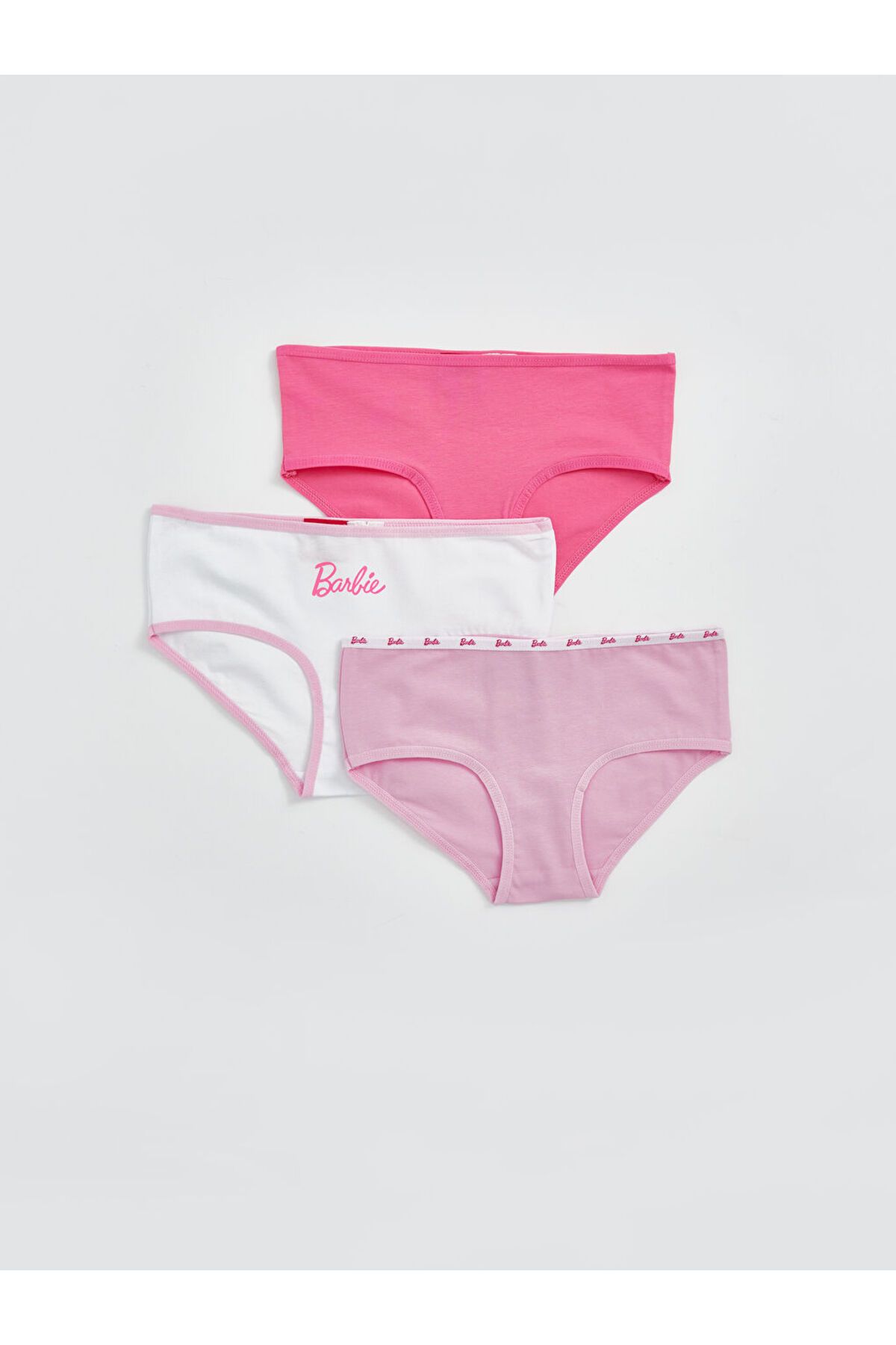LC Waikiki Yeni Sezon Barbie Baskili Kiz Cocuk Kulot 3'lu - S5EE78Z4