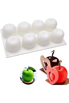 Genel Markalar Silikon Küre Çoklu Elma Pasta Çikolata Kek Kalıbı