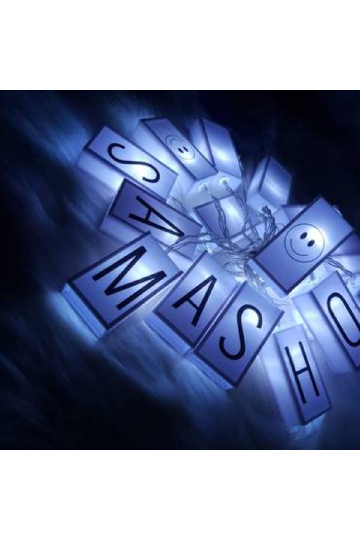 Generica-Battery operated glowing cube letters rope that can change letters and numbers 3