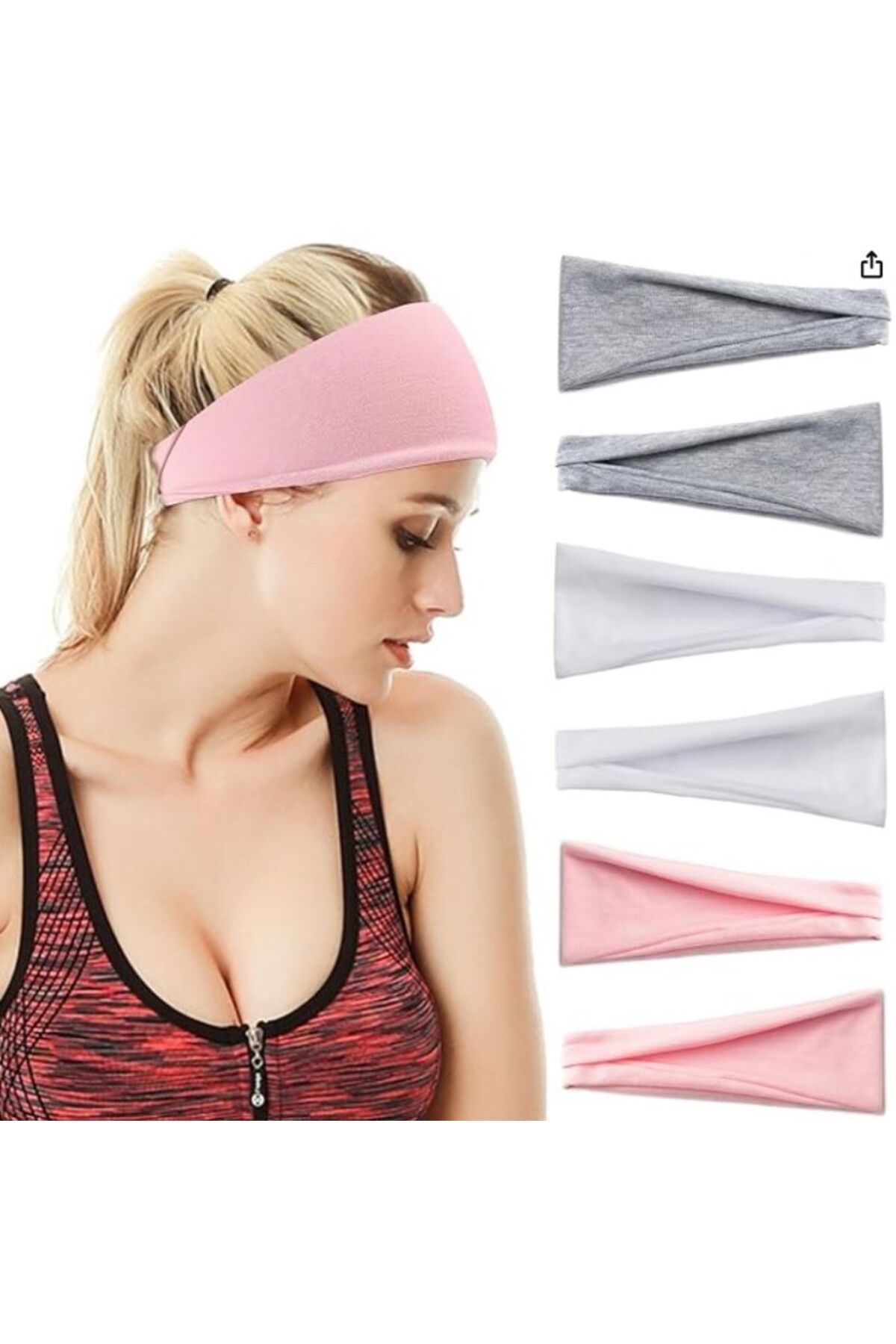 BERG ATELIER Bandă Elastică Pentru Yoga Bandă Pentru Transpirație Sportivă Femei Bărbați Alergare Fitness Bandaj Bentite Unisex - Single Dimension