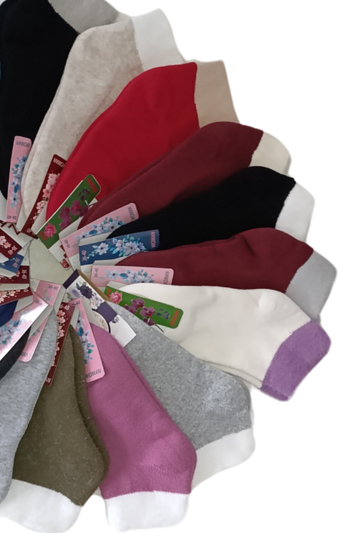 Kışlık Havlu Patik Çorabı (3 Çift) Kadın Termal Özellikli Kalın Çorap — görsel 7 · LİMONSOCKS10211