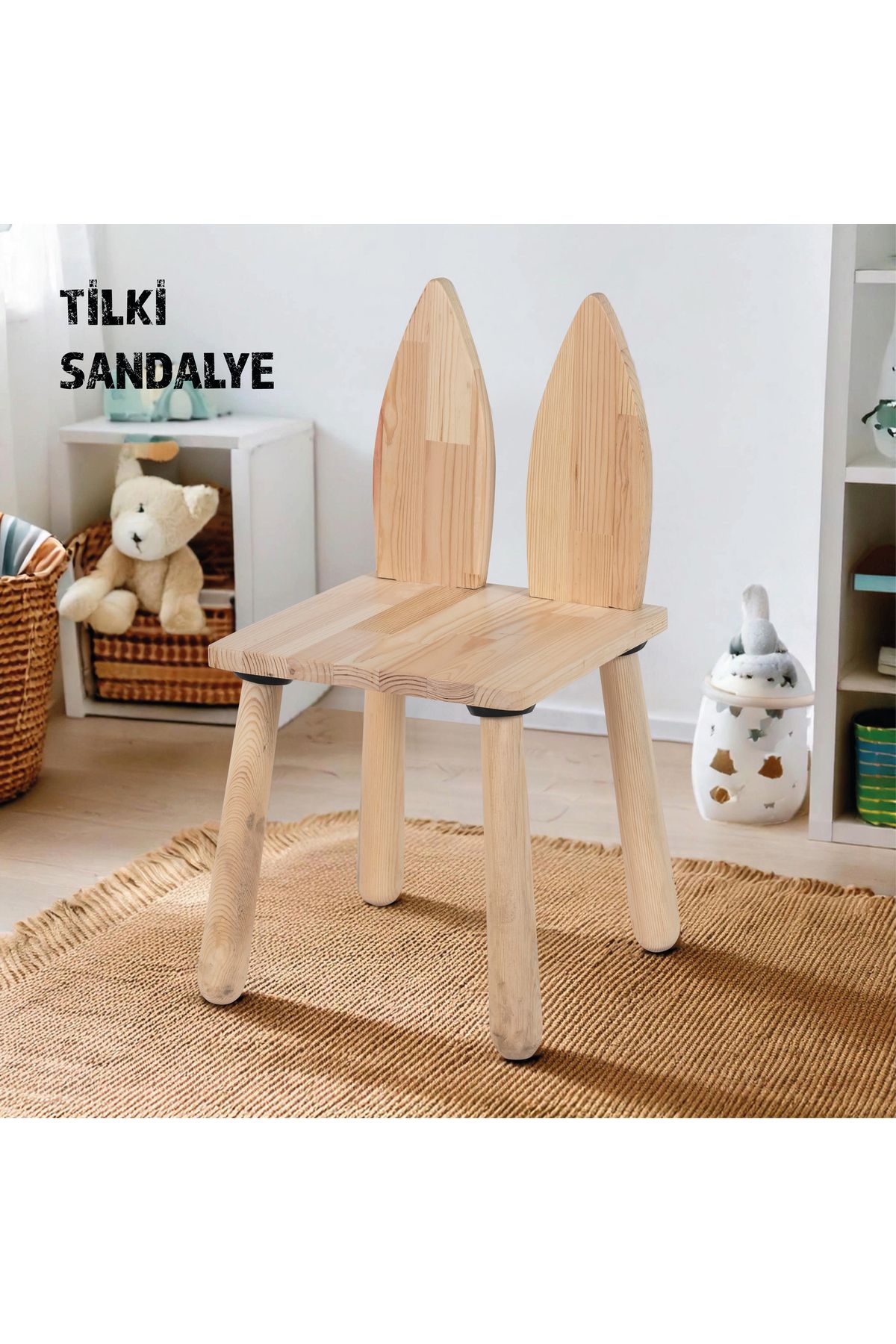 joykidstoy Ahşap Sandalye (tilki)