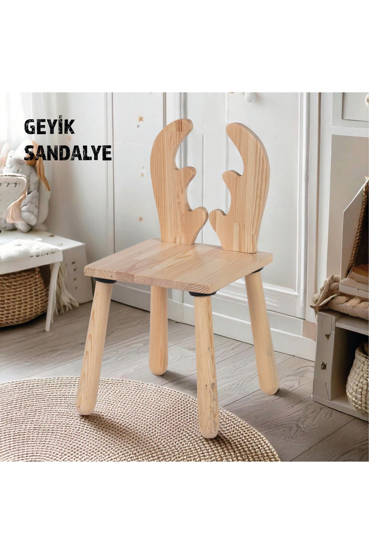 joykidstoy Ahşap Sandalye (geyik)