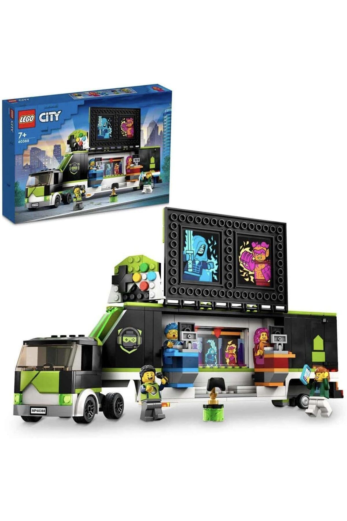 LEGO-®   City Game Tournament Truck 60388 - مجموعة بناء الألعاب للأطفال من سن 7 سنوات فما فوق (344 قطعة) 1