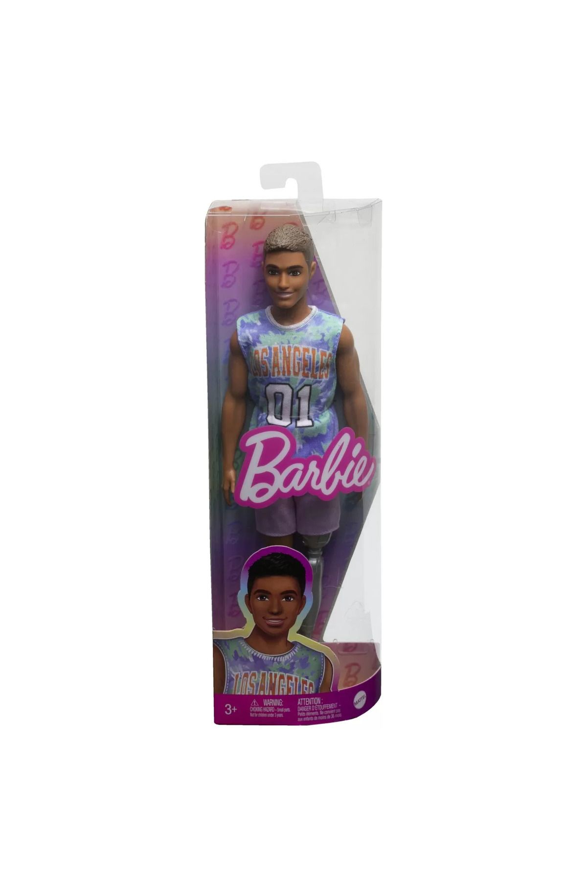 mattel-Barbie papusa baiat fashionistas saten cu un picior cu proteza 1