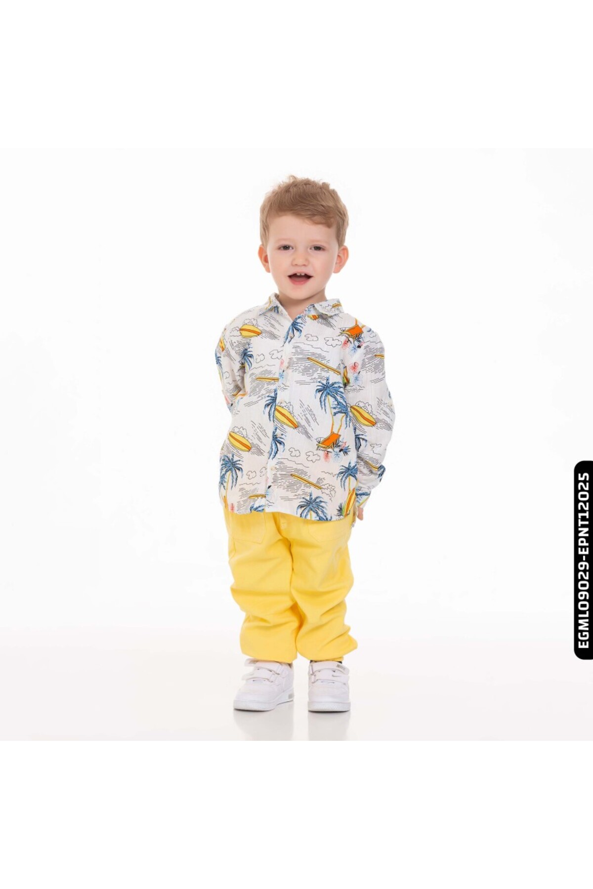 Genel Markalar Erkek Palmiyeli Gömlek 9 Ay - 2 Yaş 44619 Egml09029 fotoğrafı 4 (önizleme)