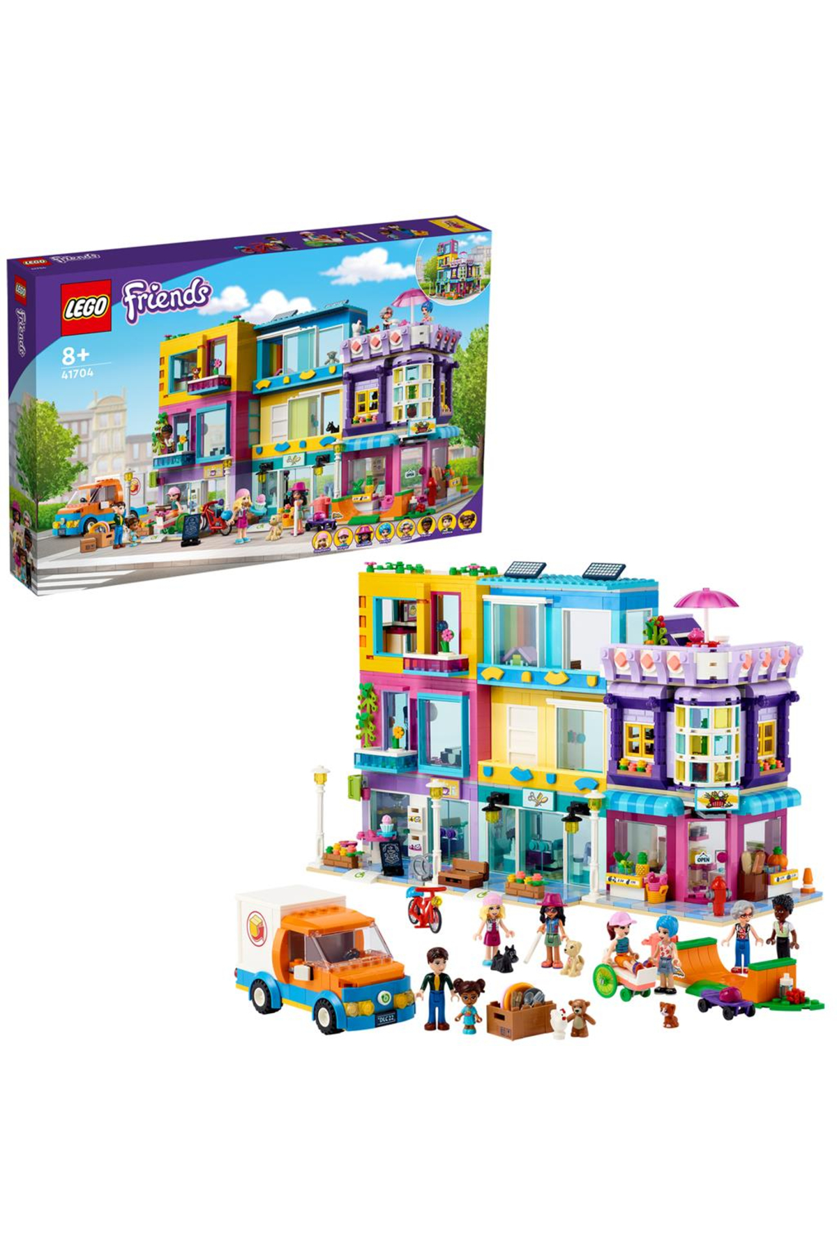 فرندز مدل ساختمان خیابان اصلی ۴۱۷۰۴ – آپارتمان با فروشگاه اسباب‌بازی و کافه برای سنین ۸ سال به بالا