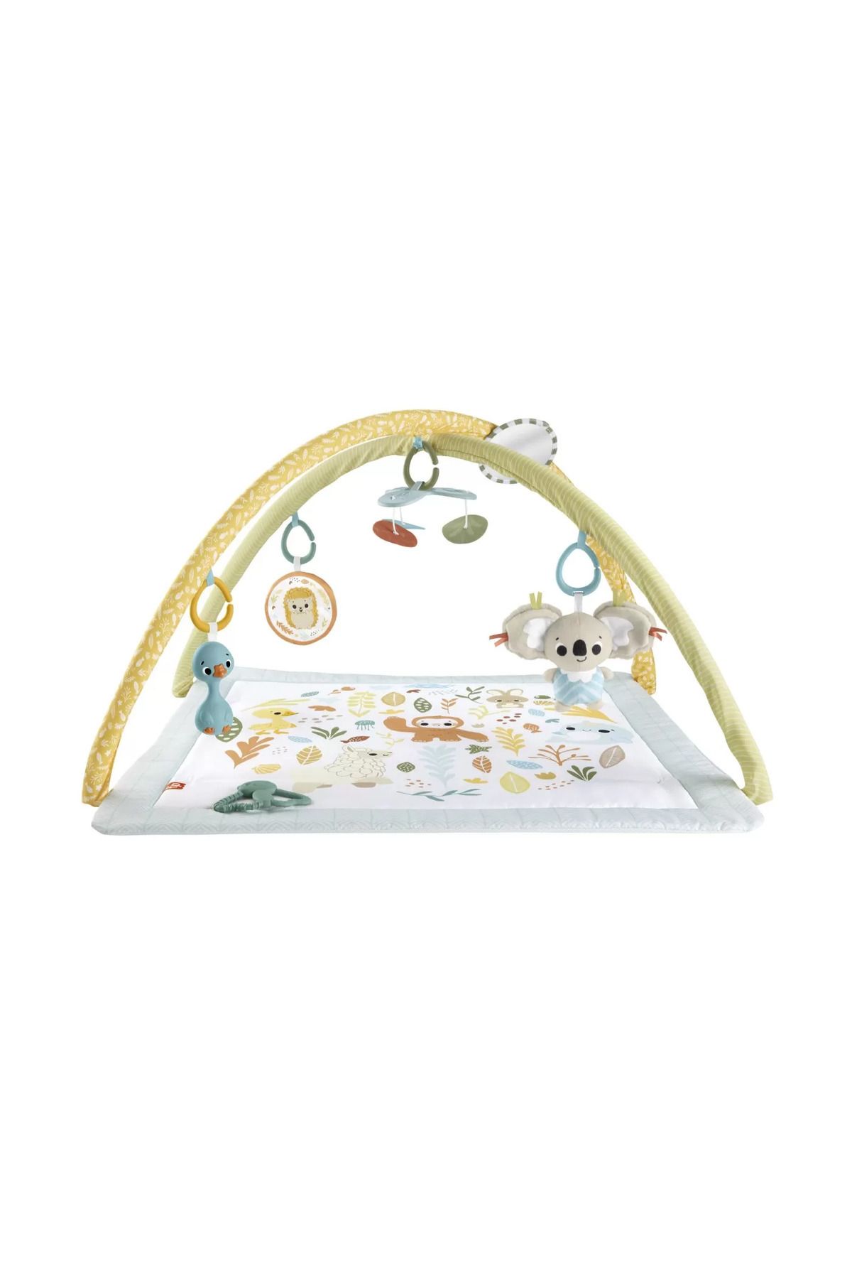 FISHER PRICE-Saltea bebelusi, Covoras cu activitati si 6 jucarii senzoriale, Fisher Price 3