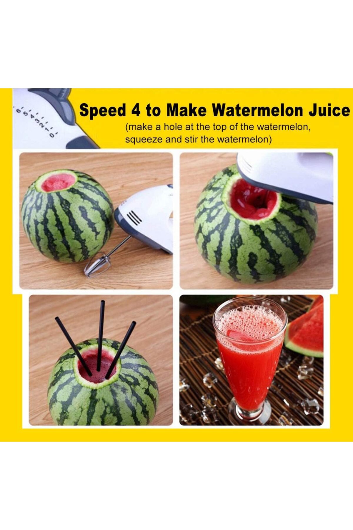 خلاط يدوي كهربائي بقوة 150 وات وخفاقة بيض و7 سرعات وخلط سهل مع خفاقة من الفولاذ المقاوم للصدأ