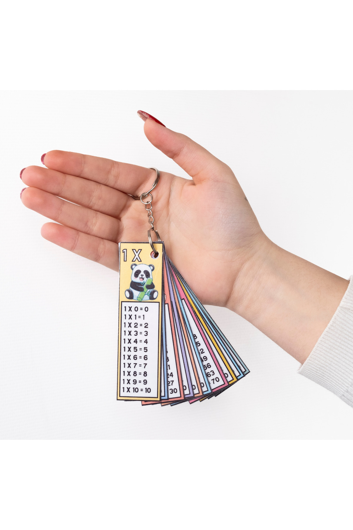 KENGEROĞLU Çarpım Tablosu Kartları Anahtarlık Kolay Öğrenme Egzotik Hayvanlar Temalı Eğitim Materyalleri fotoğrafı 2 (önizleme)