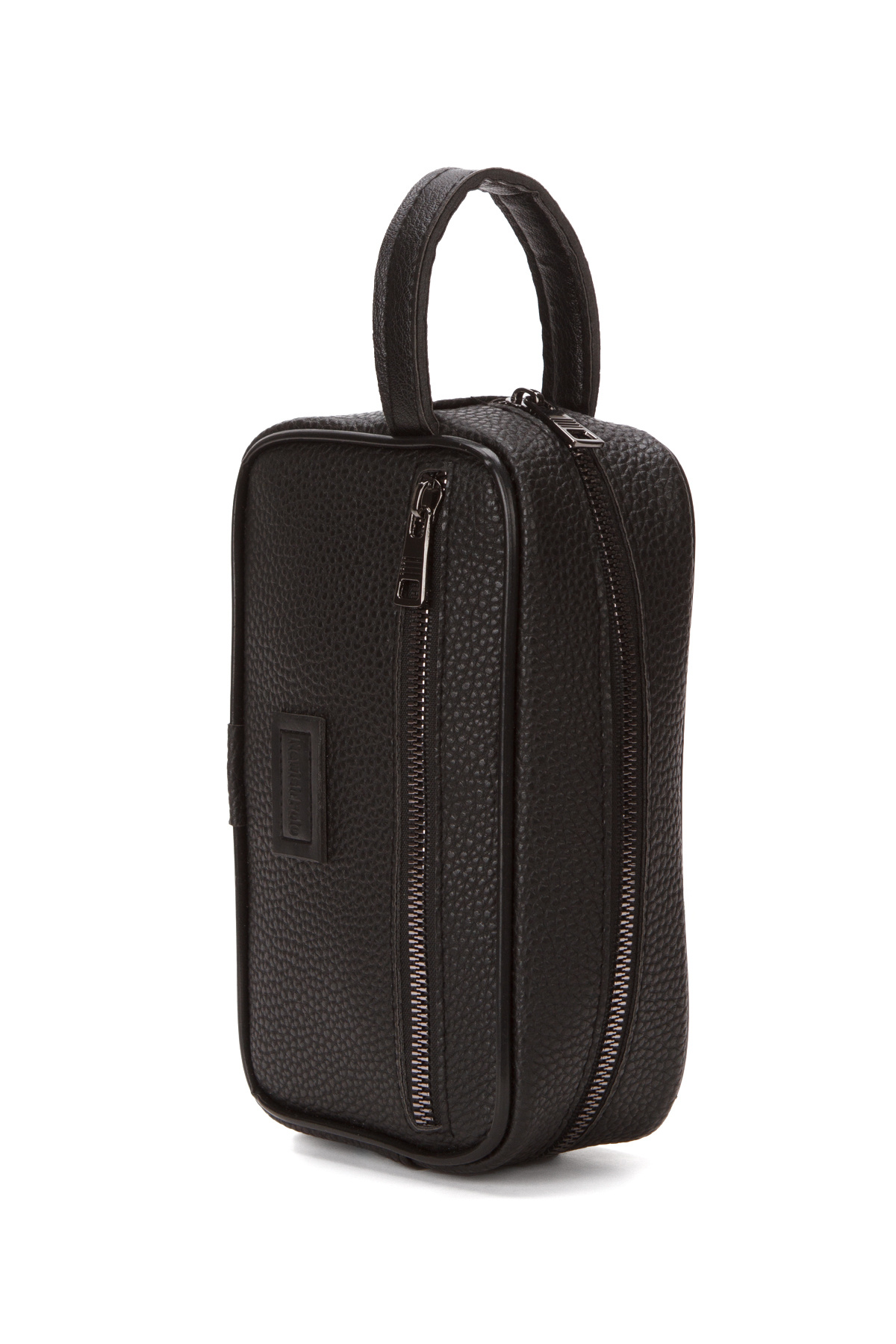 Newish Polo Erkek Deri Portföy Clutch El Çantası Siyah görsel 5