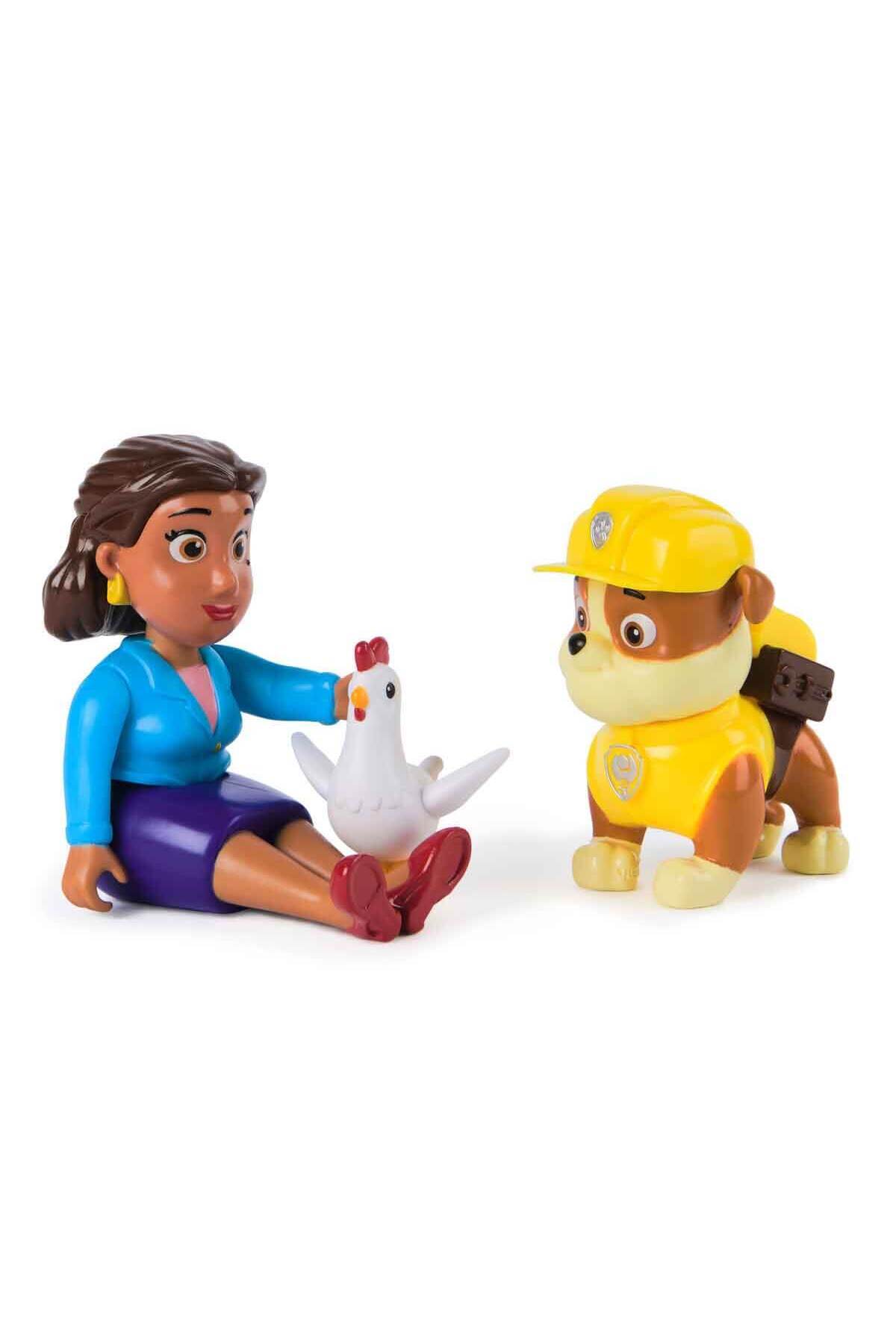 PAW PATROL-Puppy Hero Figure Set - Rubble and Mayor Goodway 3