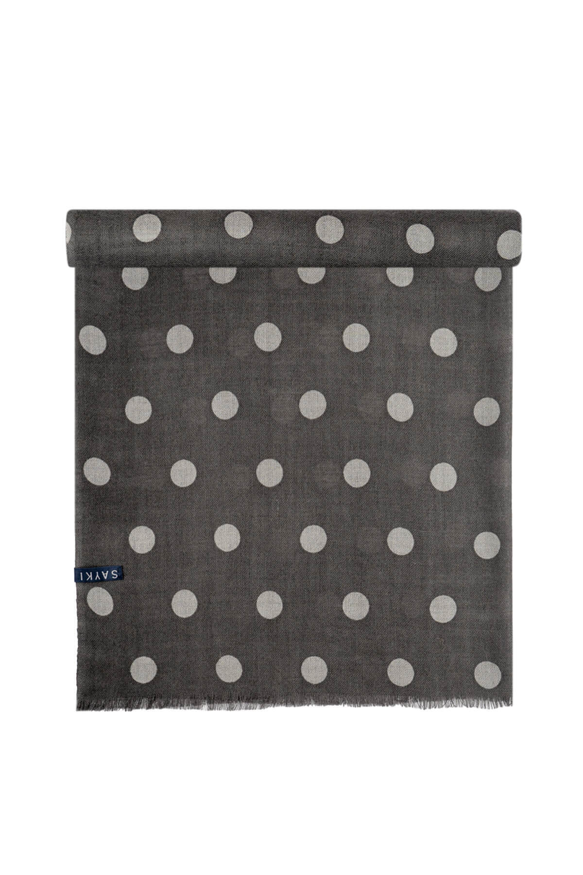Hatemoğlu-Patterned 100% Wool Scarf 3